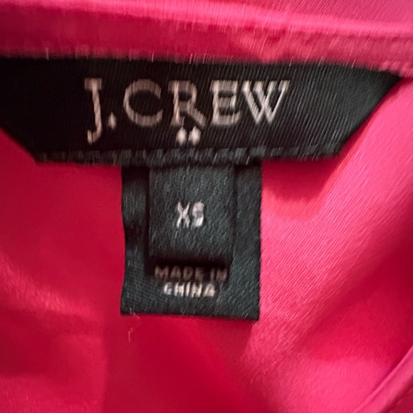 J. Crew Hot Pink Blouse XS - Picture 6 of 7